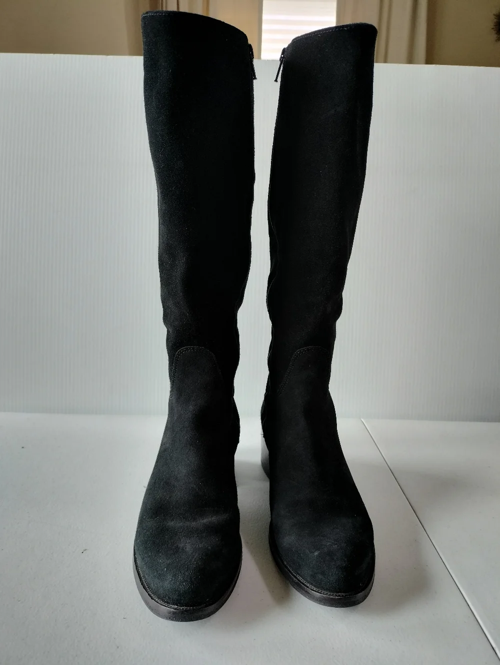 La Canadienne City Dry Jack Waterproof Black Suede Boots 8.5 Equestrian Riding